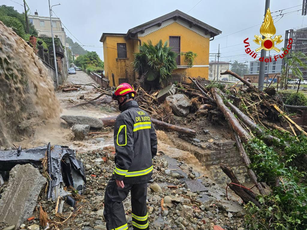 Vigili del Fuoco Maltempo Como